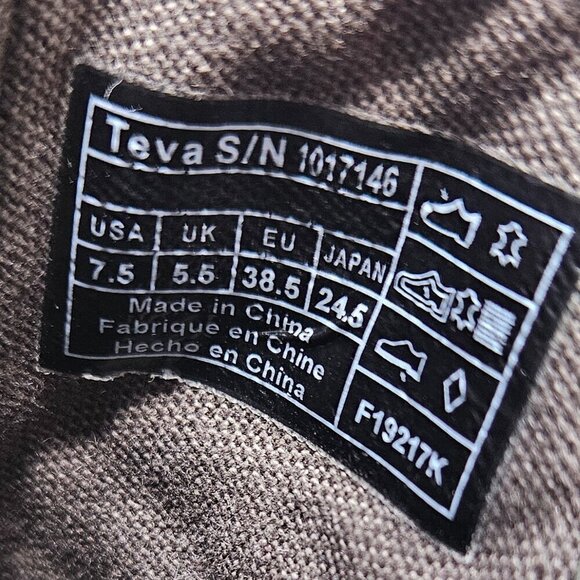 Teva De La Vina Dos Chelsea Taupe/Tan Waterproof Leather Ankle Boot 7.5 - Picture 9 of 10